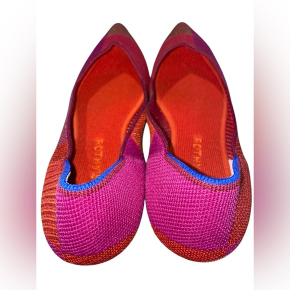 Rothy's Retired The Point Metallic Pomegranate Ballet Flat size 9.5 - Picture 4 of 4